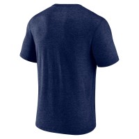 Houston Texans Fanatics Branded End Around Tri-Blend T-Shirt - Heathered Navy