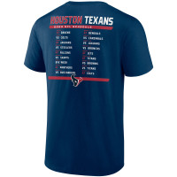 Houston Texans Fanatics Branded Two-Pack 2023 Schedule T-Shirt Combo Set - Navy/White