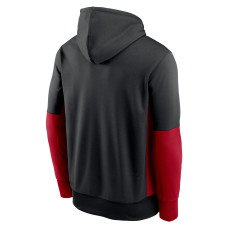 Houston Texans Nike Color Block Fleece Performance Pullover Hoodie - Black