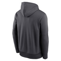 Houston Texans Nike Prime Logo Name Split Pullover Hoodie - Anthracite