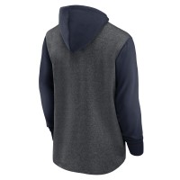 Houston Texans Nike Surrey Legacy Pullover Hoodie - Heathered Charcoal/Navy