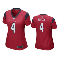 Men Houston Texans #4 2019 Deshaun Watson Red Game Jersey