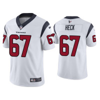 Men Houston Texans #67 Vapor Limited Charlie Heck Texans White Jersey