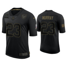 Men Houston Texans #23 Eric Murray Black 2020 Salute to Service Limited Jersey