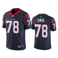 Men Houston Texans #78 Laremy Tunsil 100th Season Navy Vapor Limited Jersey