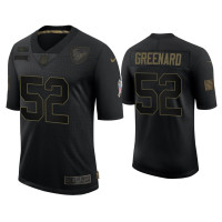 Men Houston Texans #52 Jonathan Greenard Black 2020 Salute to Service Limited Jersey