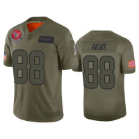 Men Houston Texans #88 Jordan Akins Camo 2019 Salute to Service Limited Jersey