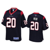 Men Houston Texans #20 Justin Reid Navy Pro Line Jersey