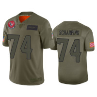 Men Houston Texans #74 Max Scharping Camo 2019 Salute to Service Limited Jersey