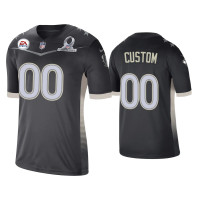 Men Houston Texans #00 Custom 2021 AFC Pro Bowl Game Anthracite Jersey