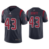 Men Houston Texans #43 Color Rush Limited Neville Hewitt Navy Jersey