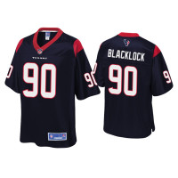 Men Houston Texans #90 Ross Blacklock Navy Pro Line Jersey