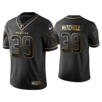 Men Houston Texans #39 Golden Edition Vapor Limited Texans Terrance Mitchell Black Jersey