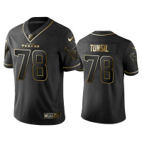 Men Houston Texans #78 2019 Golden Edition Vapor Limitd Texans Laremy Tunsil Black Jersey