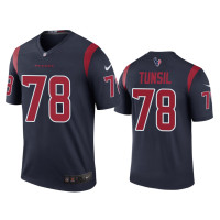 Men Houston Texans #78 Color Rush Legend Laremy Tunsil Navy Jersey