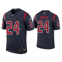 Men Houston Texans #24 Color Rush Legend Tremon Smith Navy Jersey