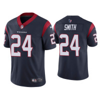 Men Houston Texans #24 Tremon Smith Vapor Limited Navy Jersey